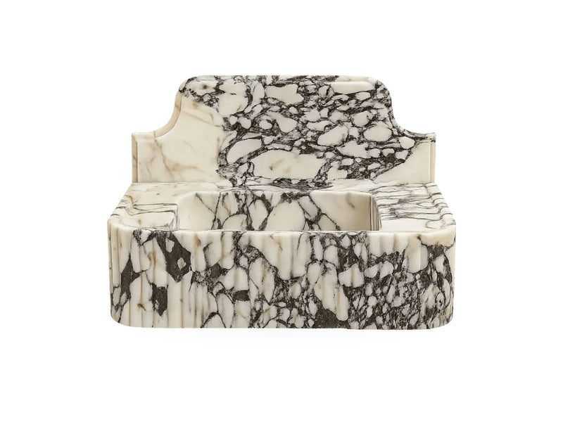 Calacatta Viola Marble Sink, front view