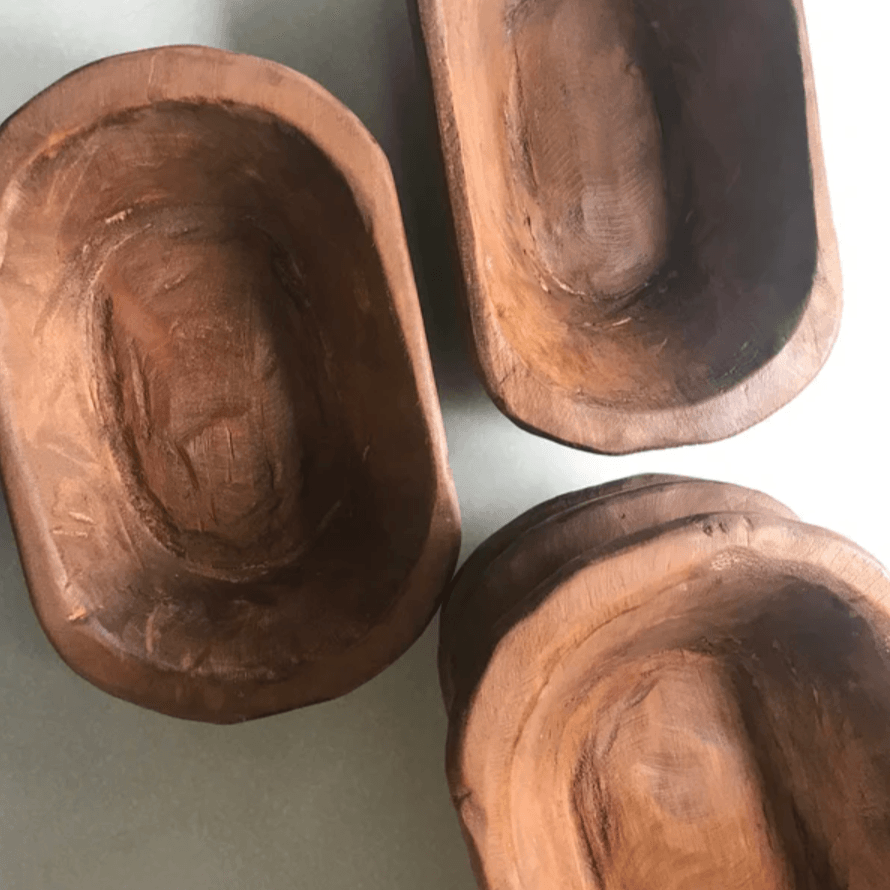 Hand-Carved Wood Dough Bowls - Cultheir 