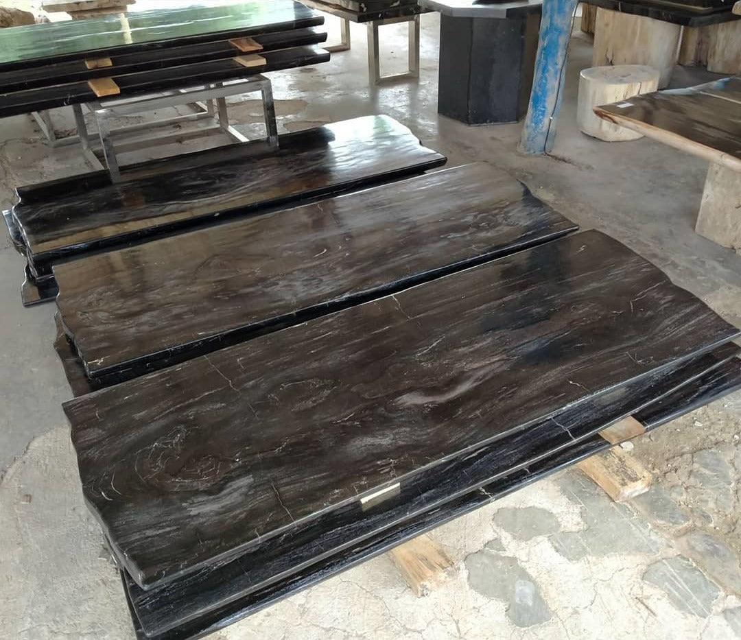 Petrified Wood &amp; Onyx Table - Cultheir 