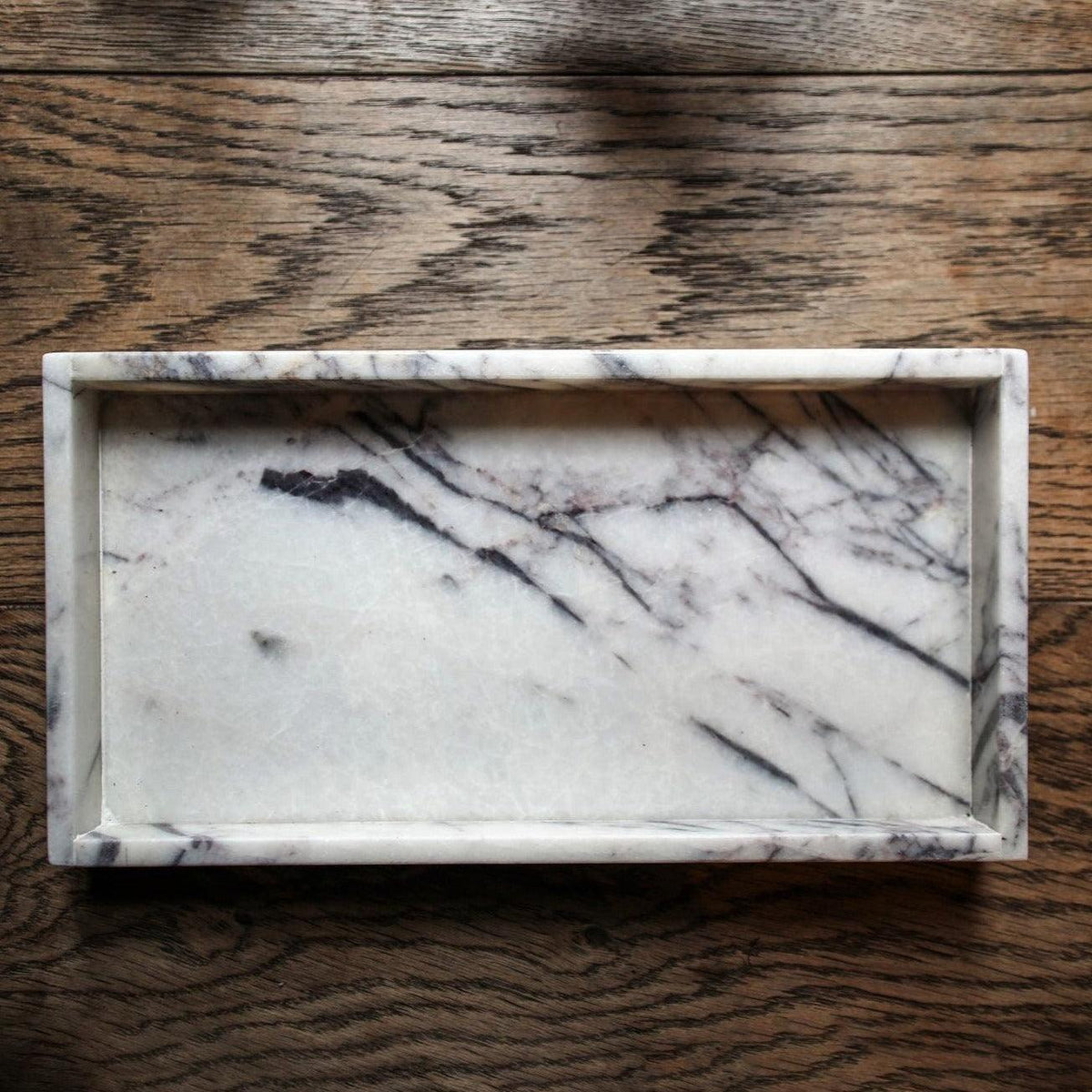 White Lilac Marble Tray - Cultheir 