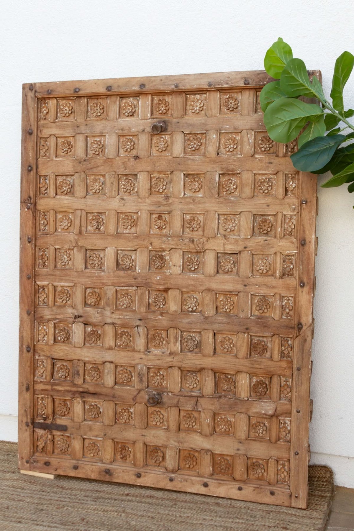 18th Century Bikaner Carved Ceiling Panel - Cultheir