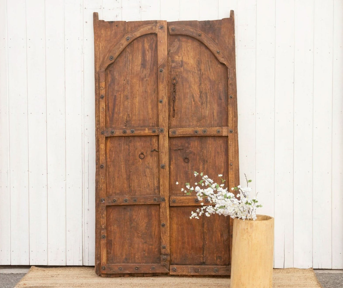 19th Century Indian Moorish Pair of Teak Doors - Cultheir