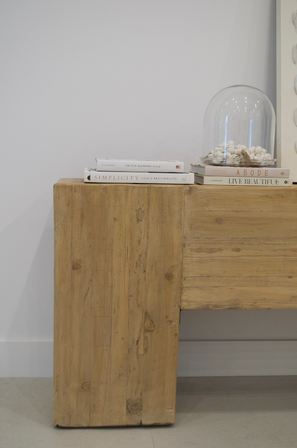 Reclaimed Elm Beam Console Table