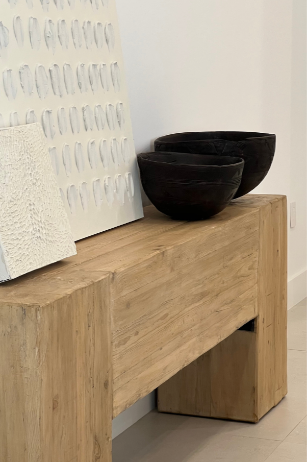 Reclaimed Elm Beam Console Table