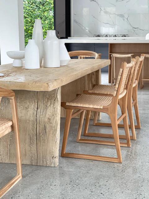 Vintage Elm Dining Table