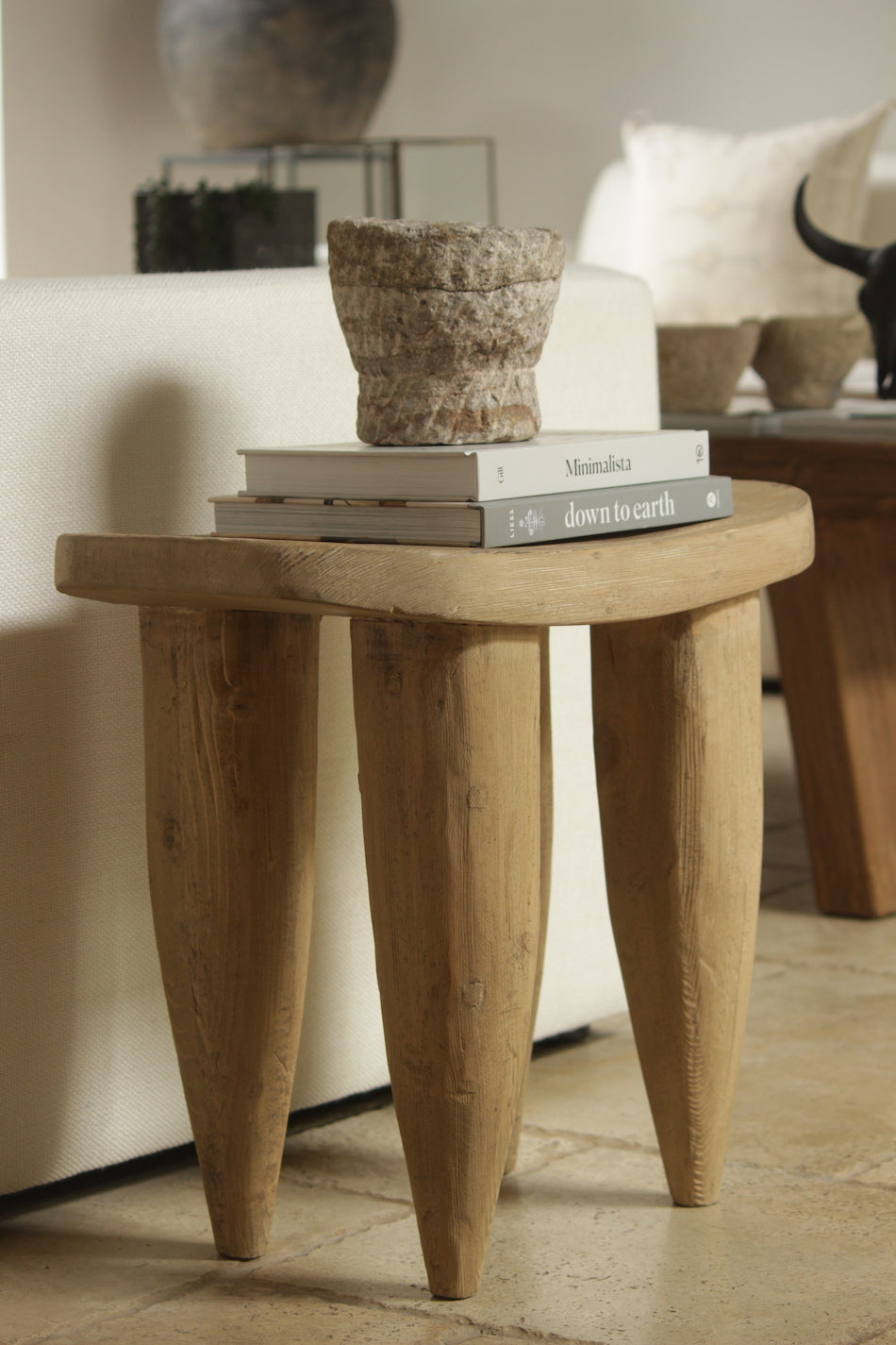 Senufo Elm Stool