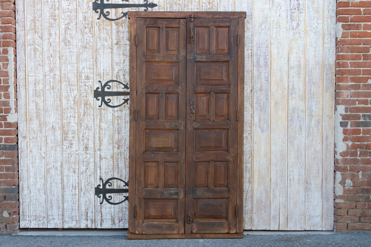 19th Century Carved Medallion Floral Doors