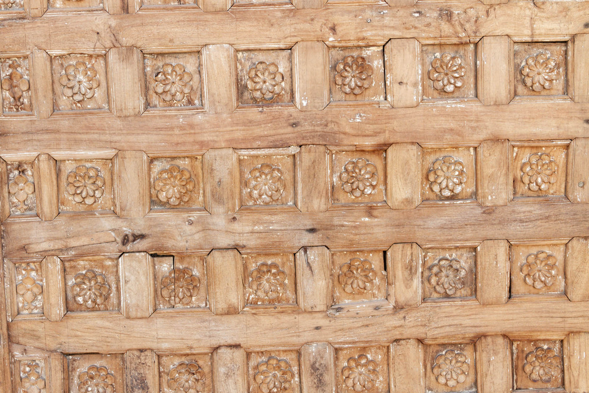 18th Century Bikaner Carved Ceiling Panel