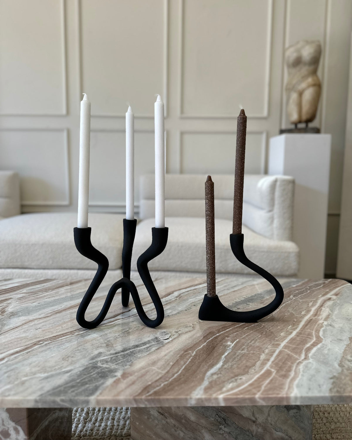 Ebony Muted Candelabra