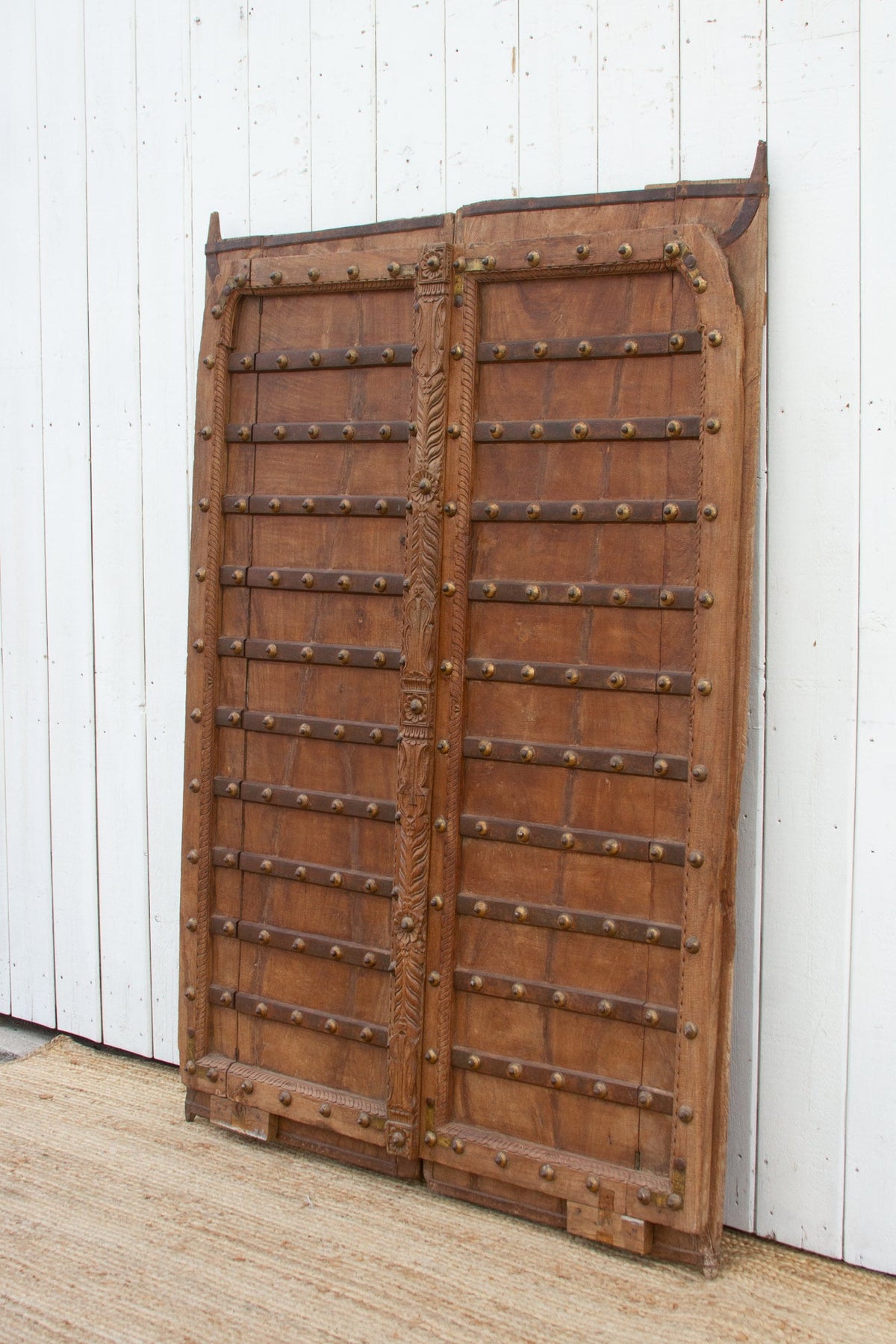 Antique Iron Bound Medieval Double Door