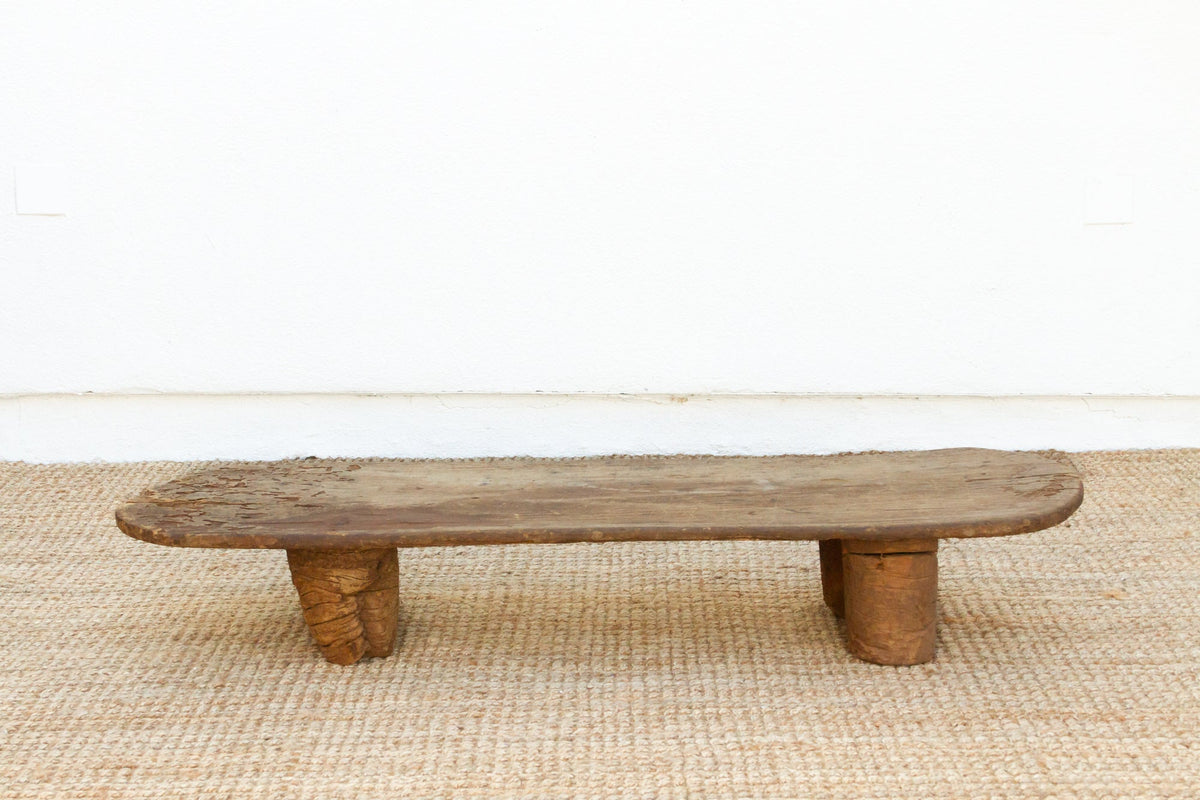 Antique African &quot;D&quot; Ends Coffee Table