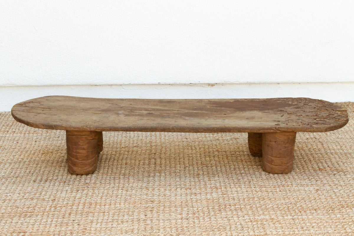 Antique African &quot;D&quot; Ends Coffee Table