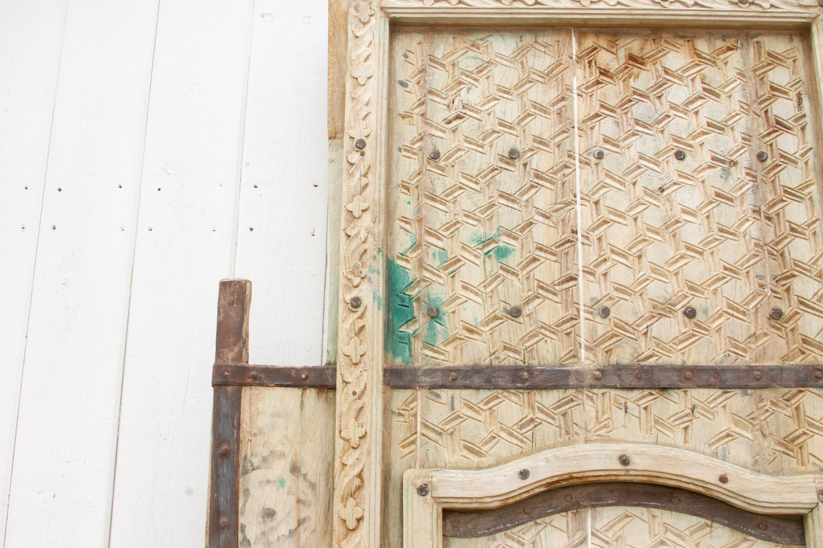 Pair of Antique Rajasthani Carved Doors (Trade)