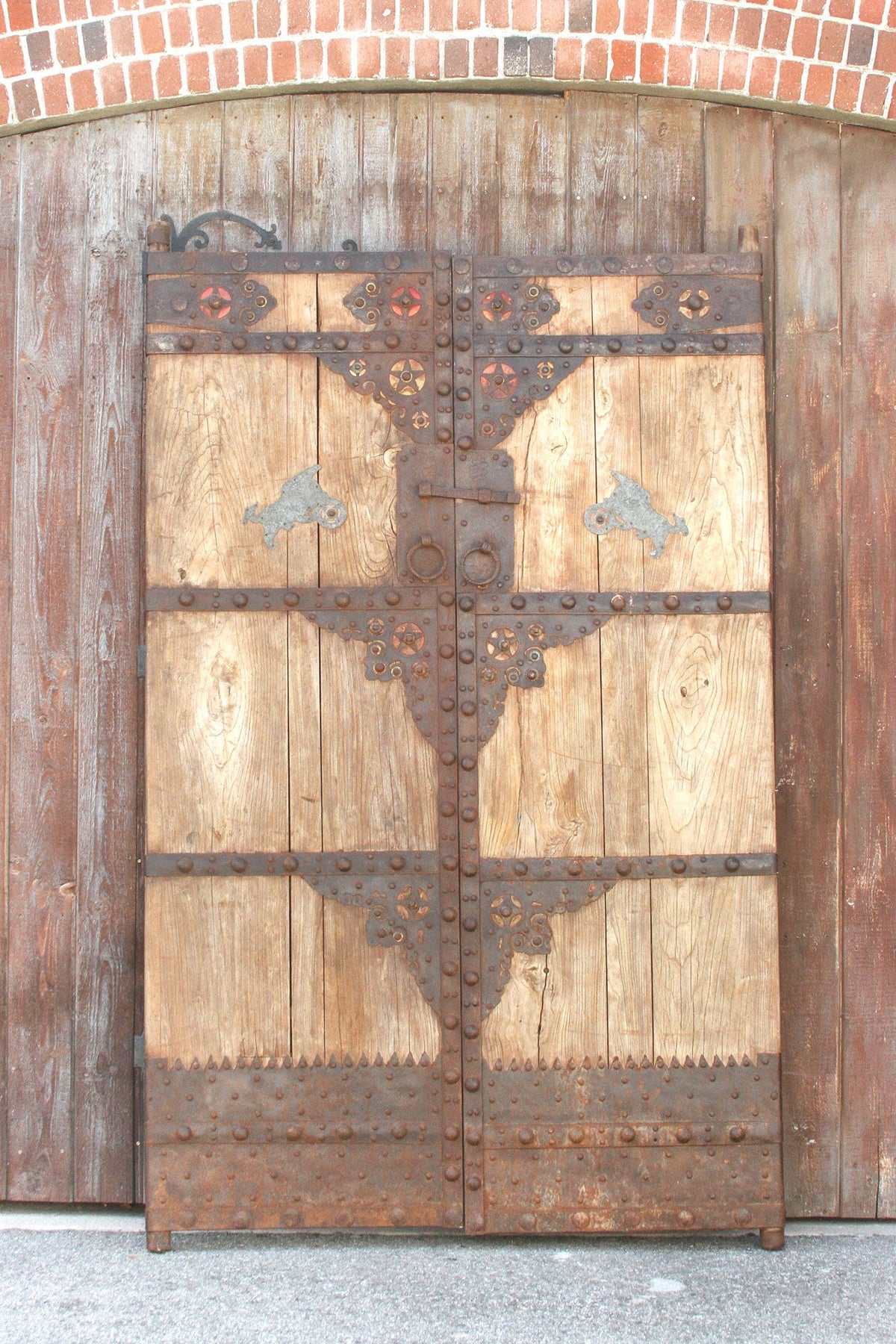 Grand Early 19th Century Asian Rustic Chateau Doors