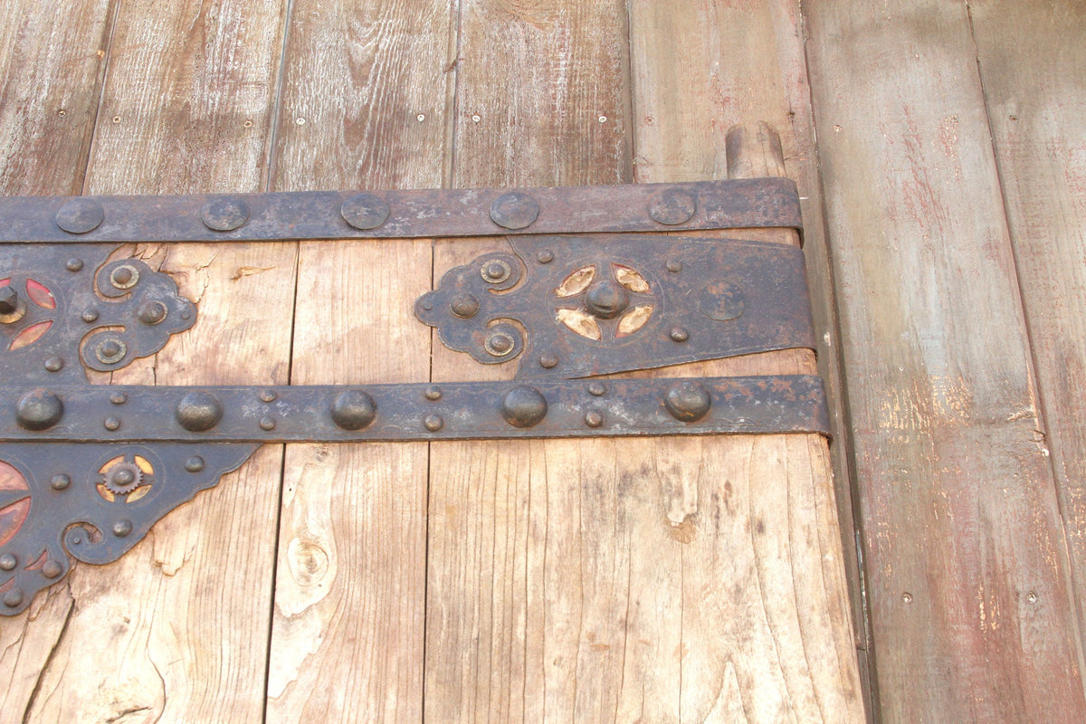 Grand Early 19th Century Asian Rustic Chateau Doors