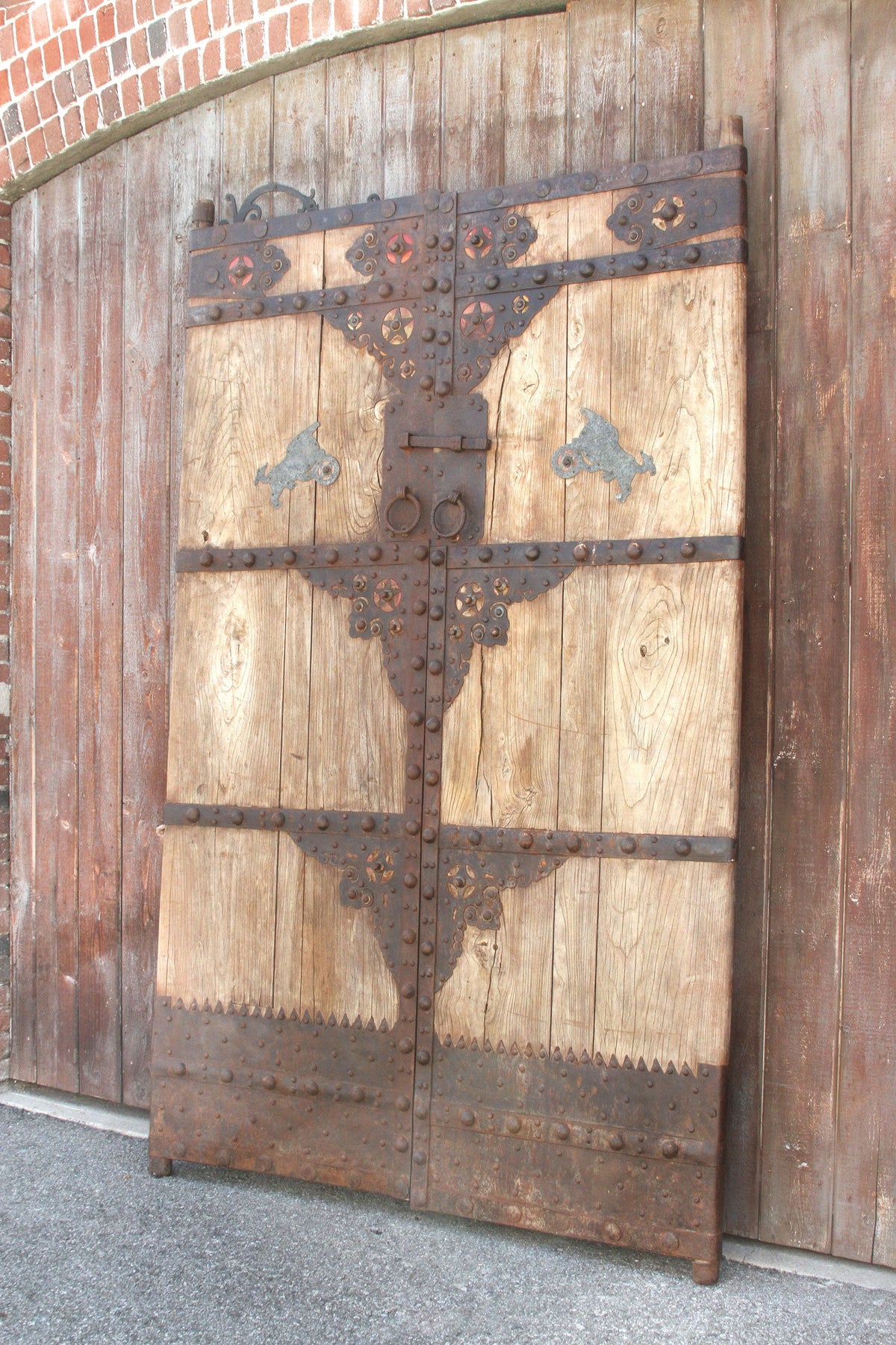 Grand Early 19th Century Asian Rustic Chateau Doors