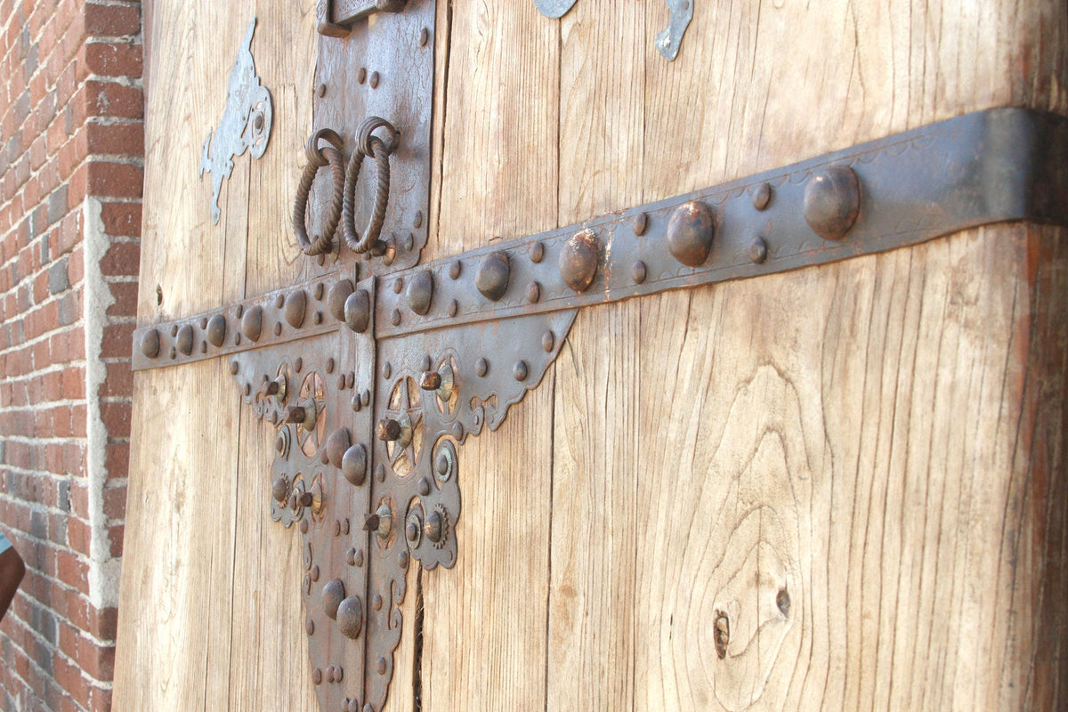 Grand Early 19th Century Asian Rustic Chateau Doors