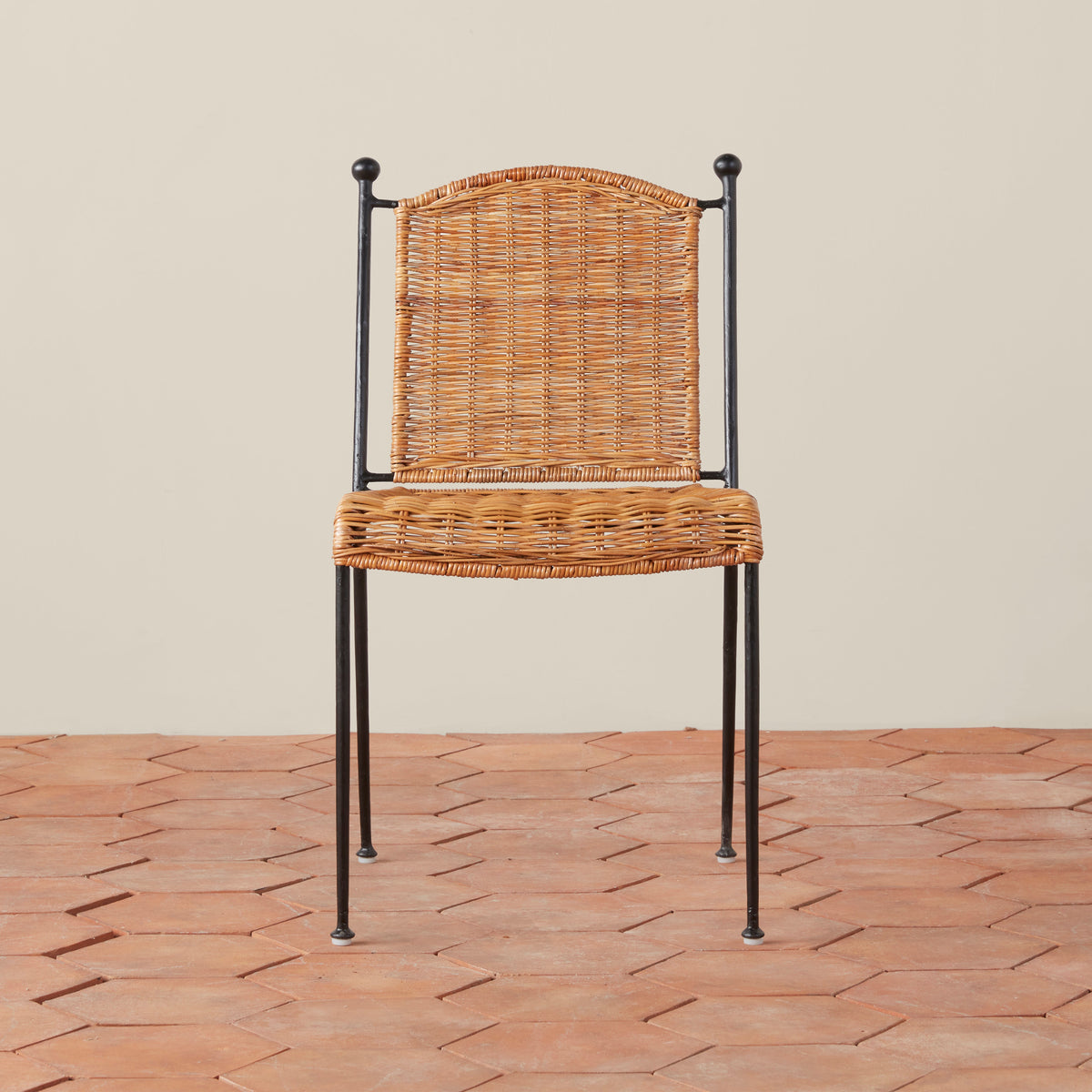 Lacoste Indoor/Outdoor Wicker Dining Chair - lifestyle in interior setting
