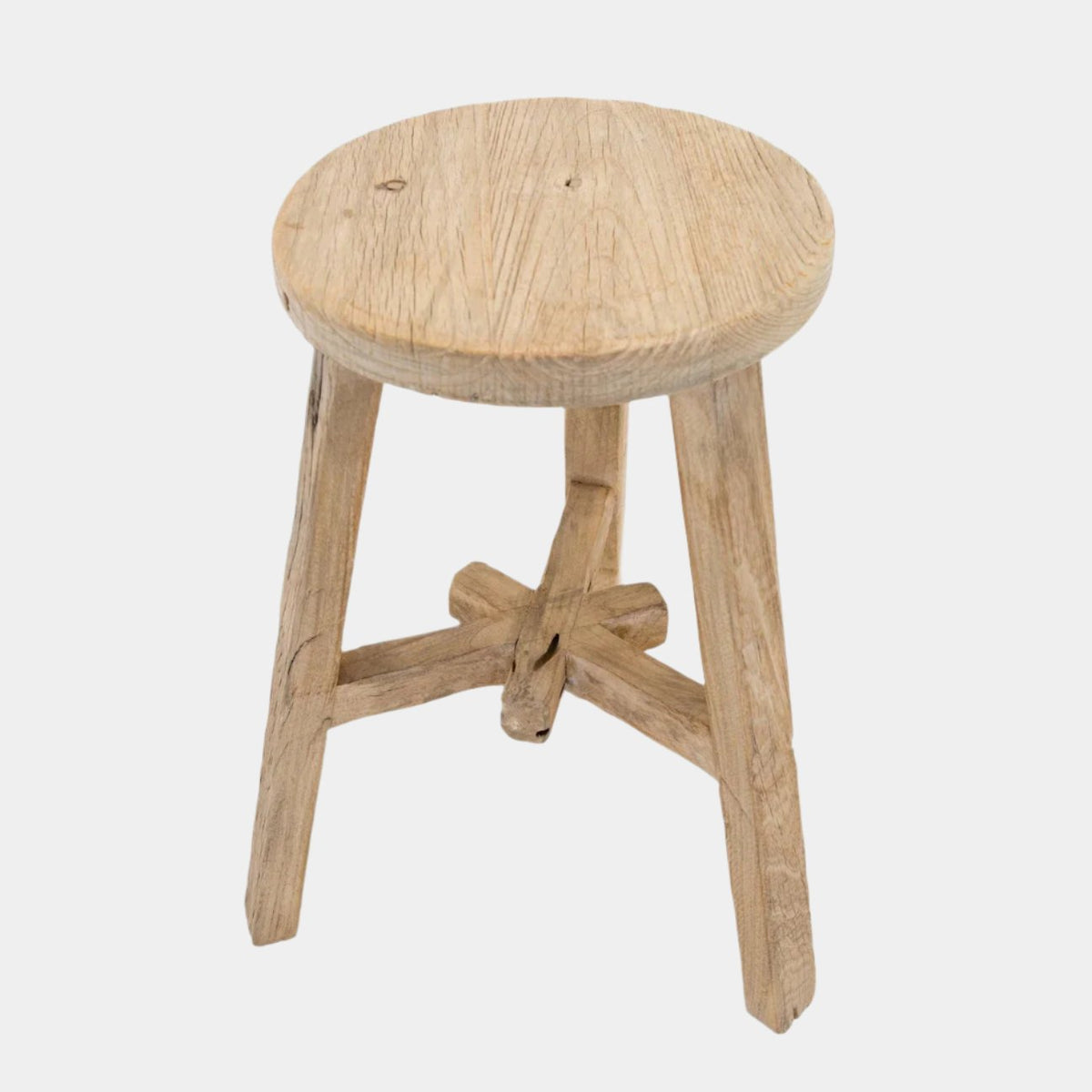 Round Elm Stool