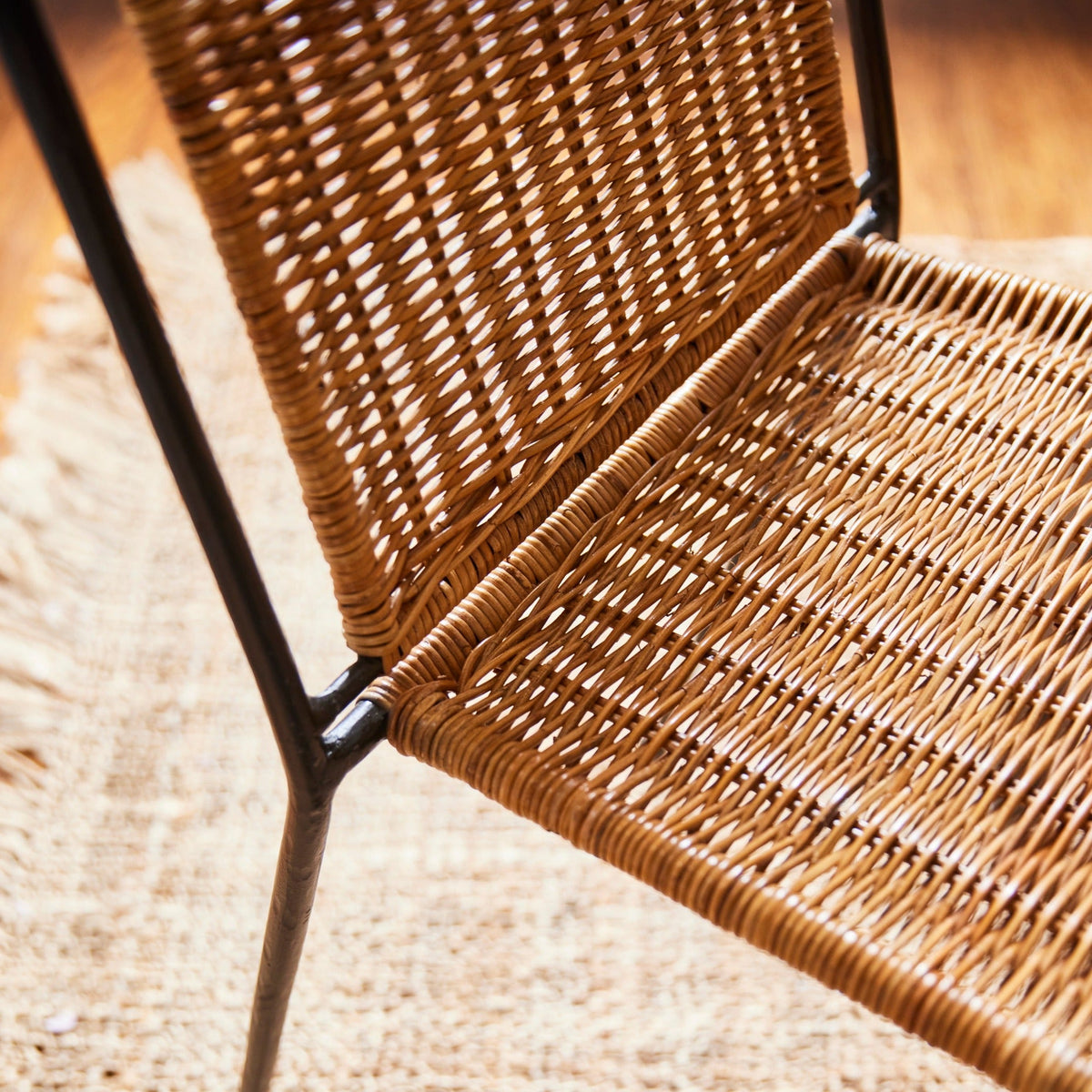 Lacoste Indoor/Outdoor Wicker Dining Chair - close-up