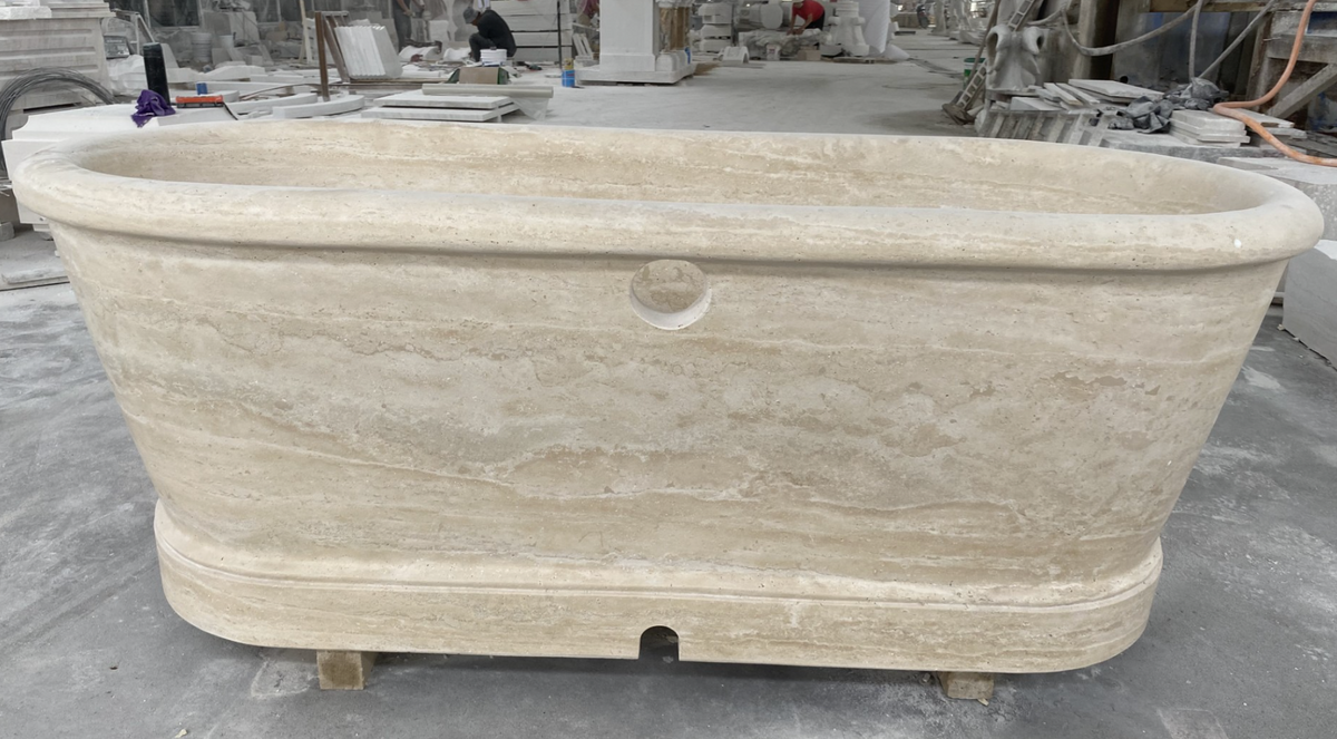 Honed Travertine Bathtub