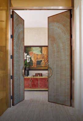 THE BRASS RAYBURST DOOR