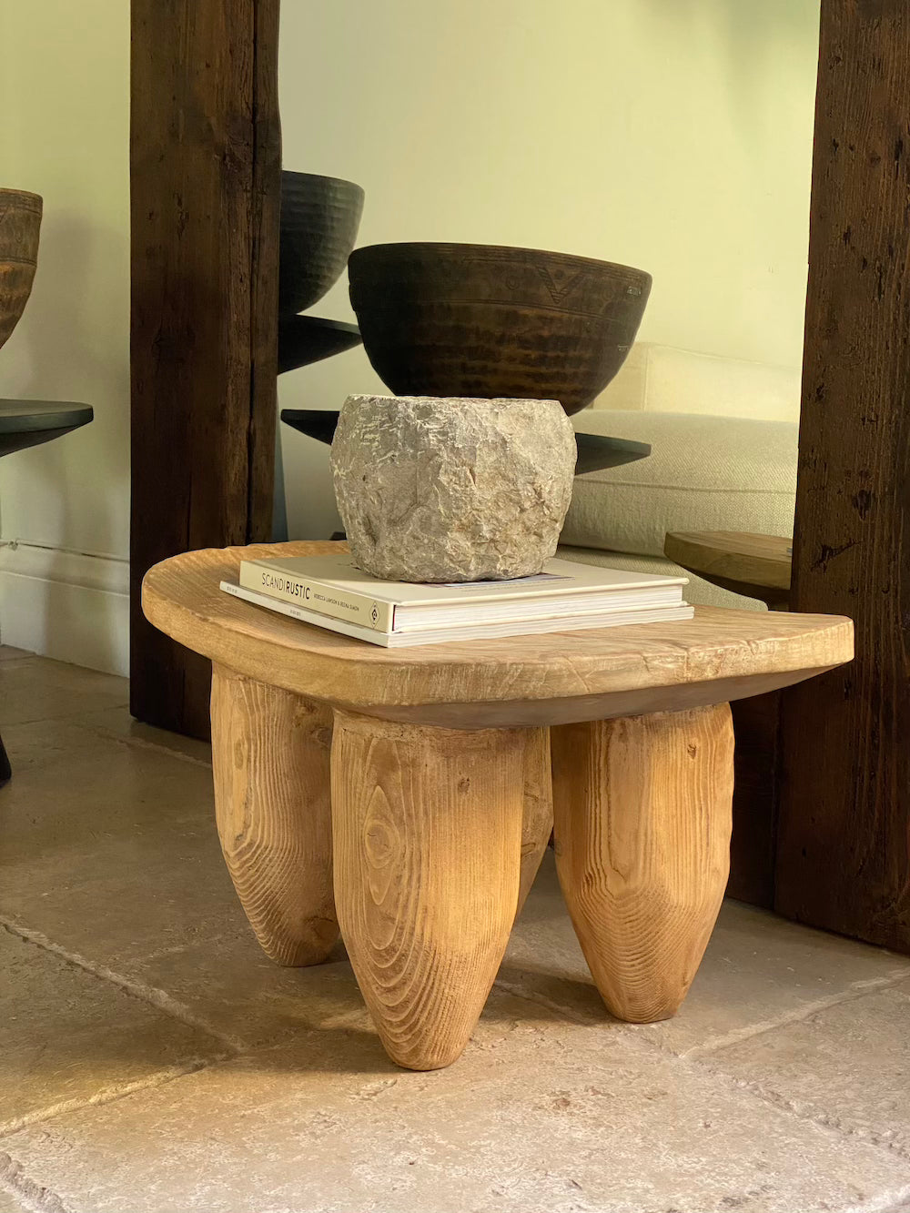 Senufo Elm Stool Small