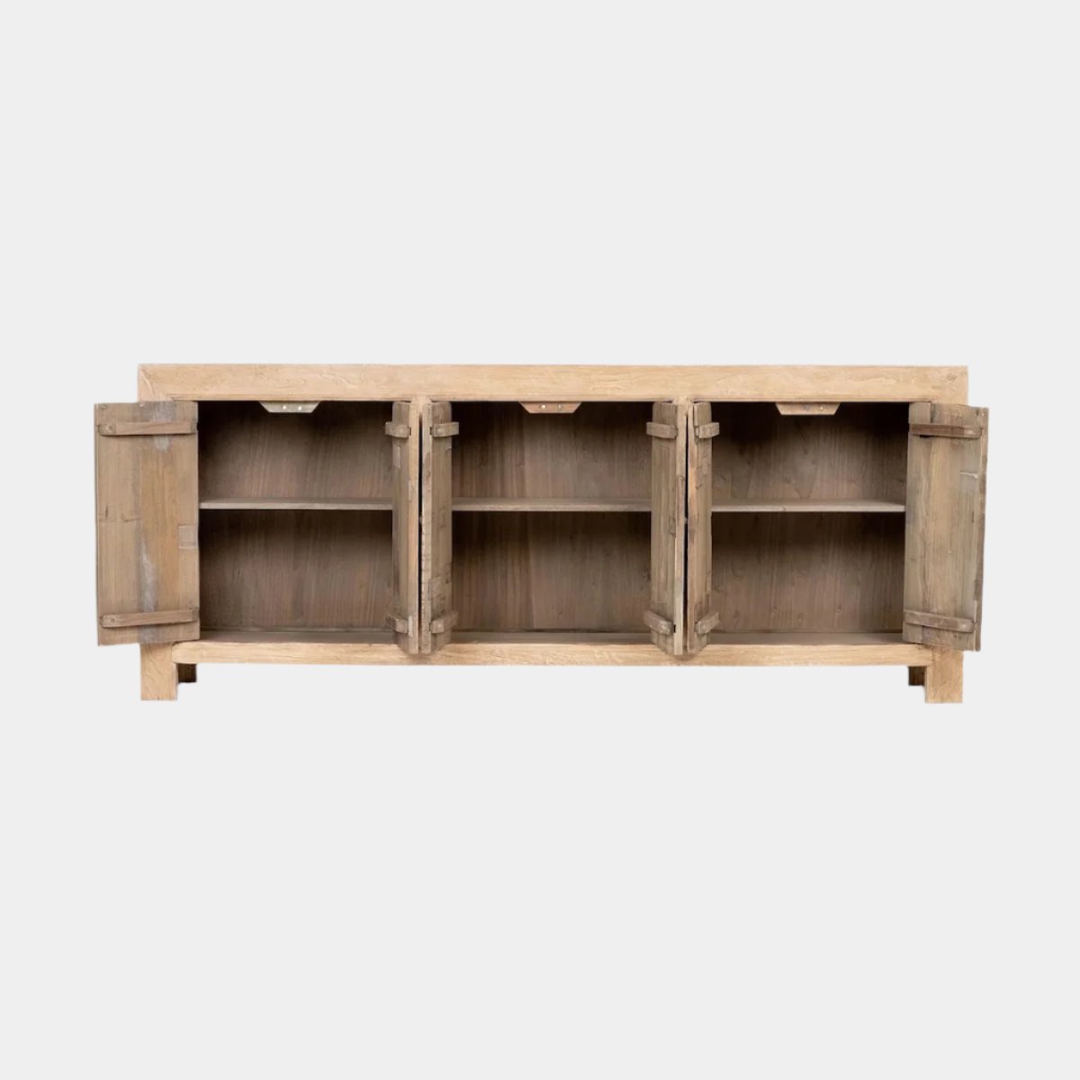 Six Door Elm Sideboard