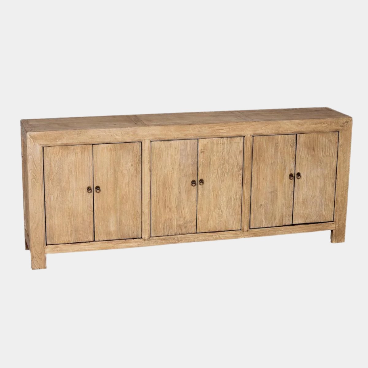 Six Door Elm Sideboard