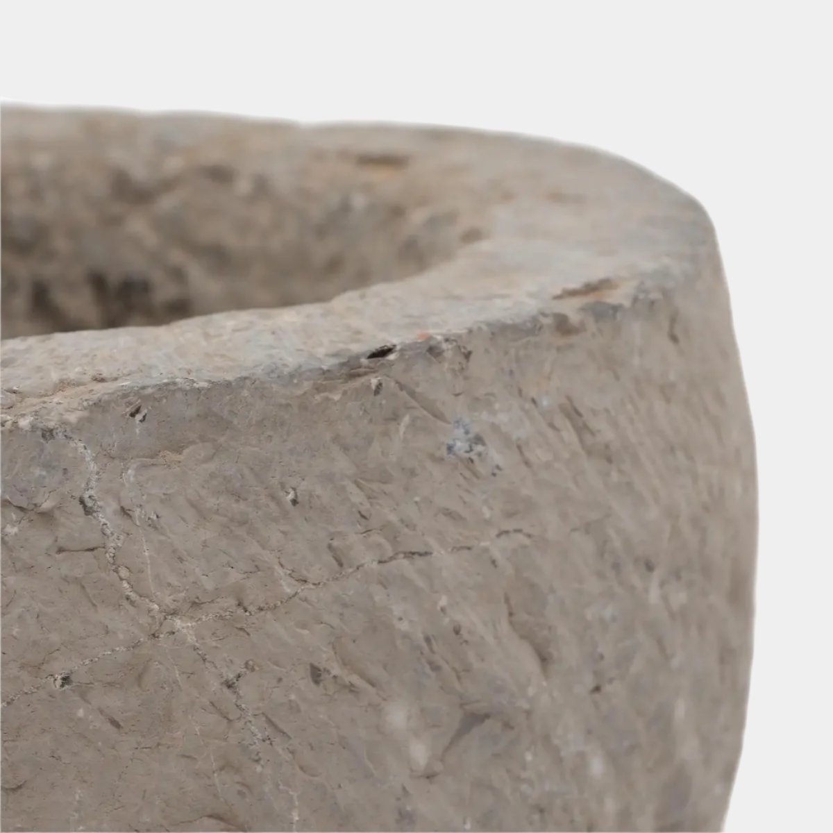 Carved Stone Mortar Bowl