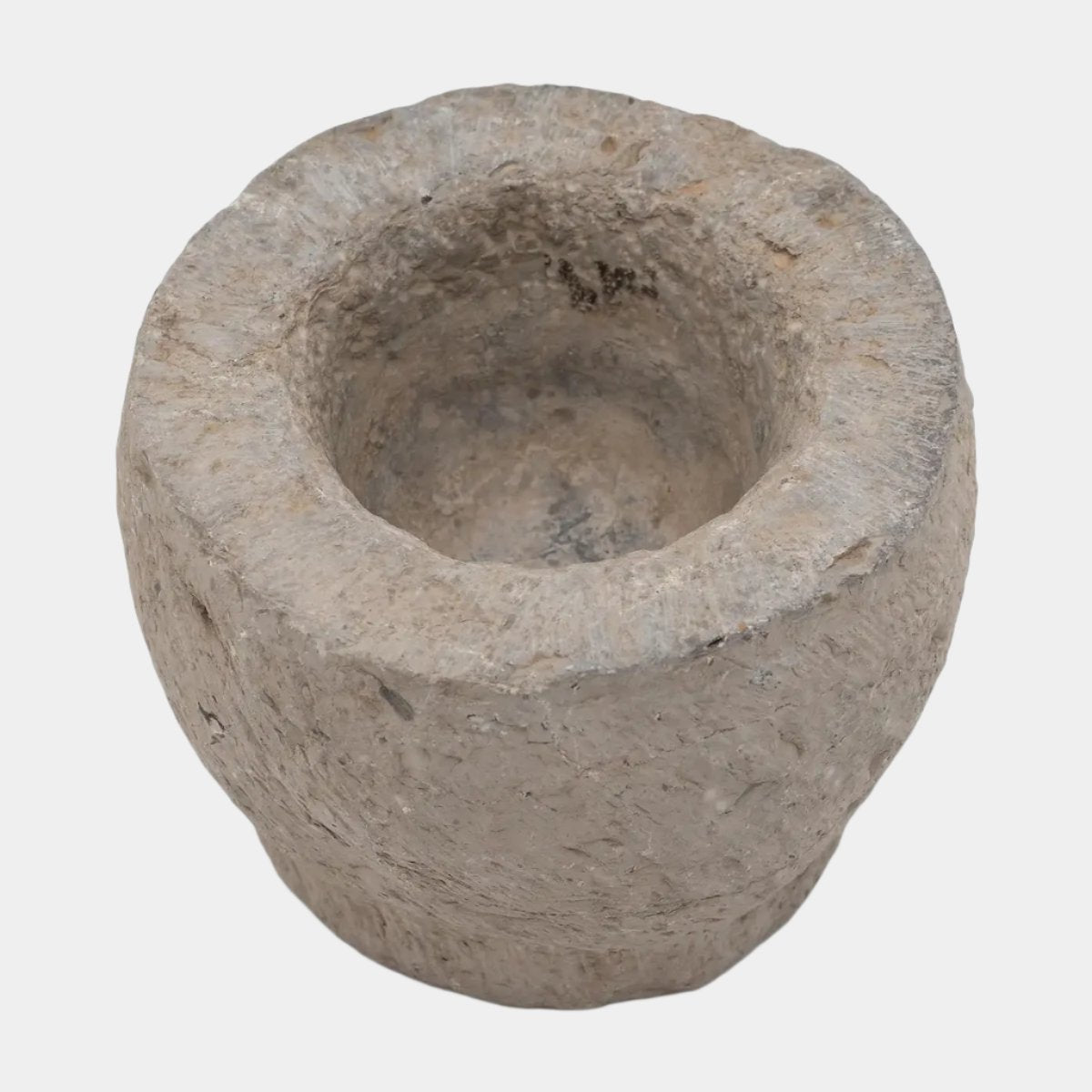 Carved Stone Mortar Bowl