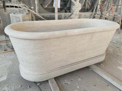 Honed Travertine Bathtub