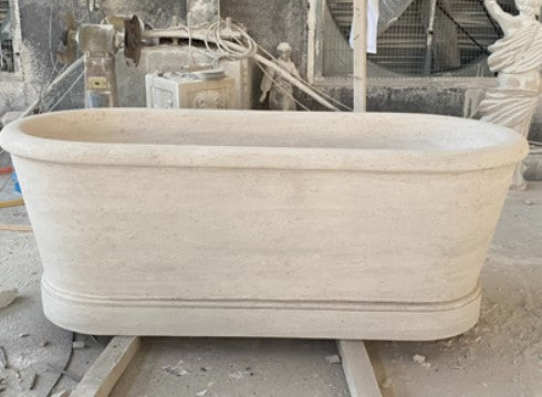 Honed Travertine Bathtub