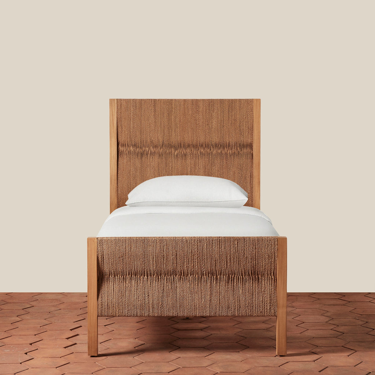 Textura Twin Bed - detail view showing craftsmanship