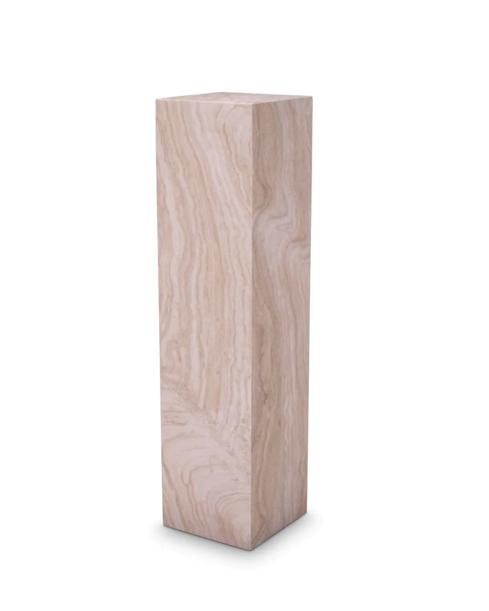 Columna grande de travertino pulido