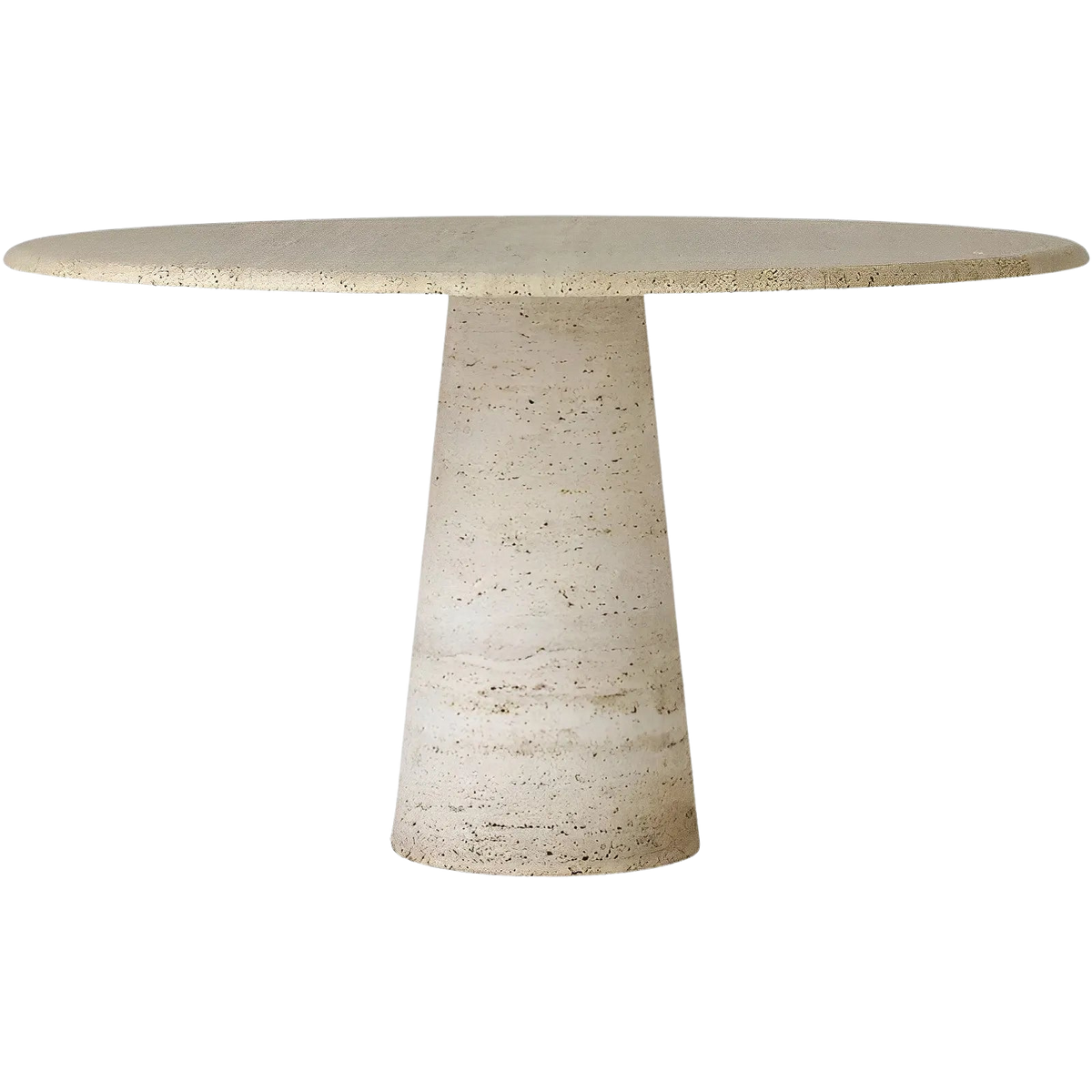 Travertine dining table - Cono