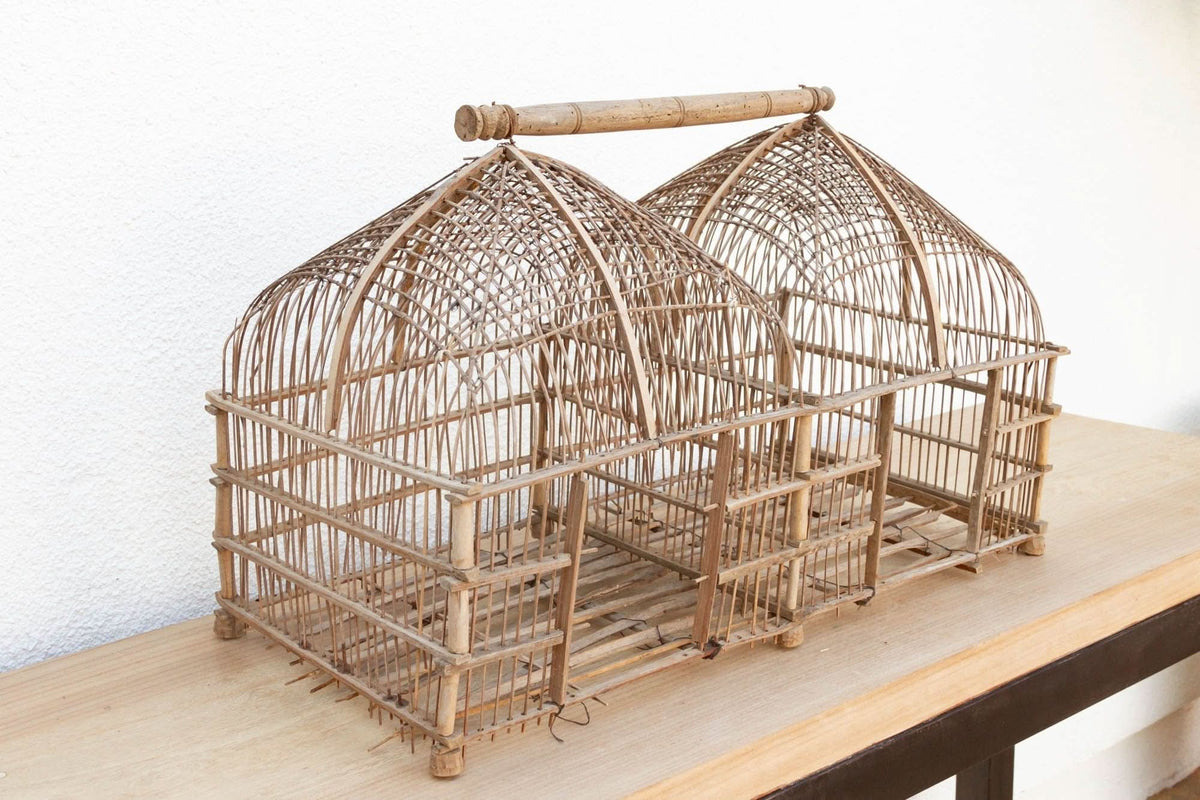 Anglo - Indian Bamboo Birdcage - Cultheir