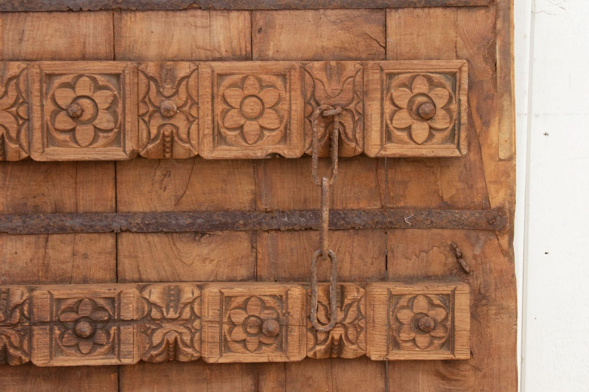 Antique Floral Carved Indian Gate - Cultheir