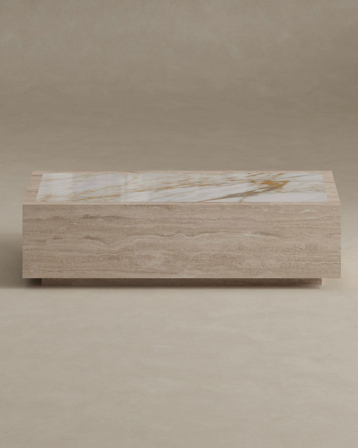 Palermo Travertine &amp; Onyx Coffee Table