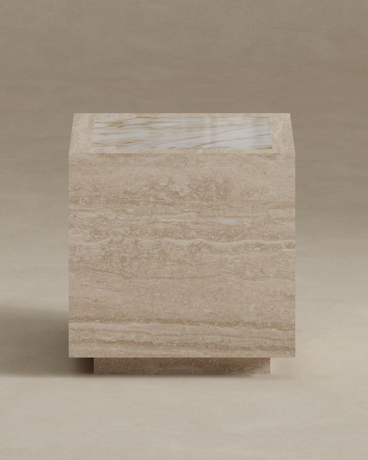 Palermo Travertine &amp; Onyx Side Table