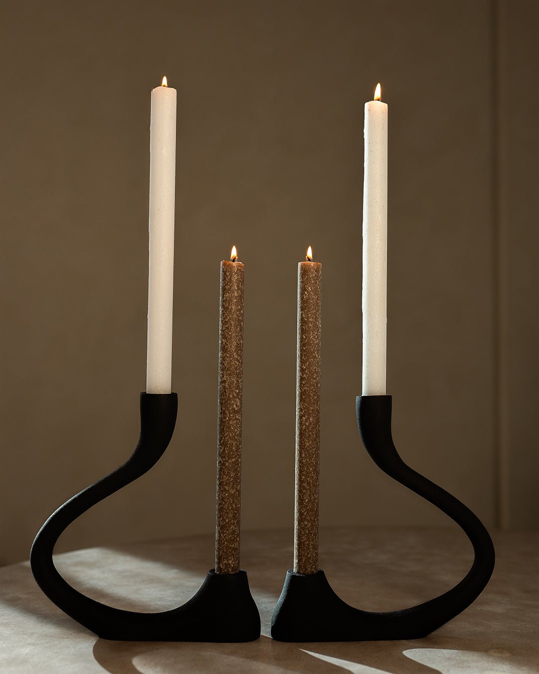 Ebony Muted Candelabra