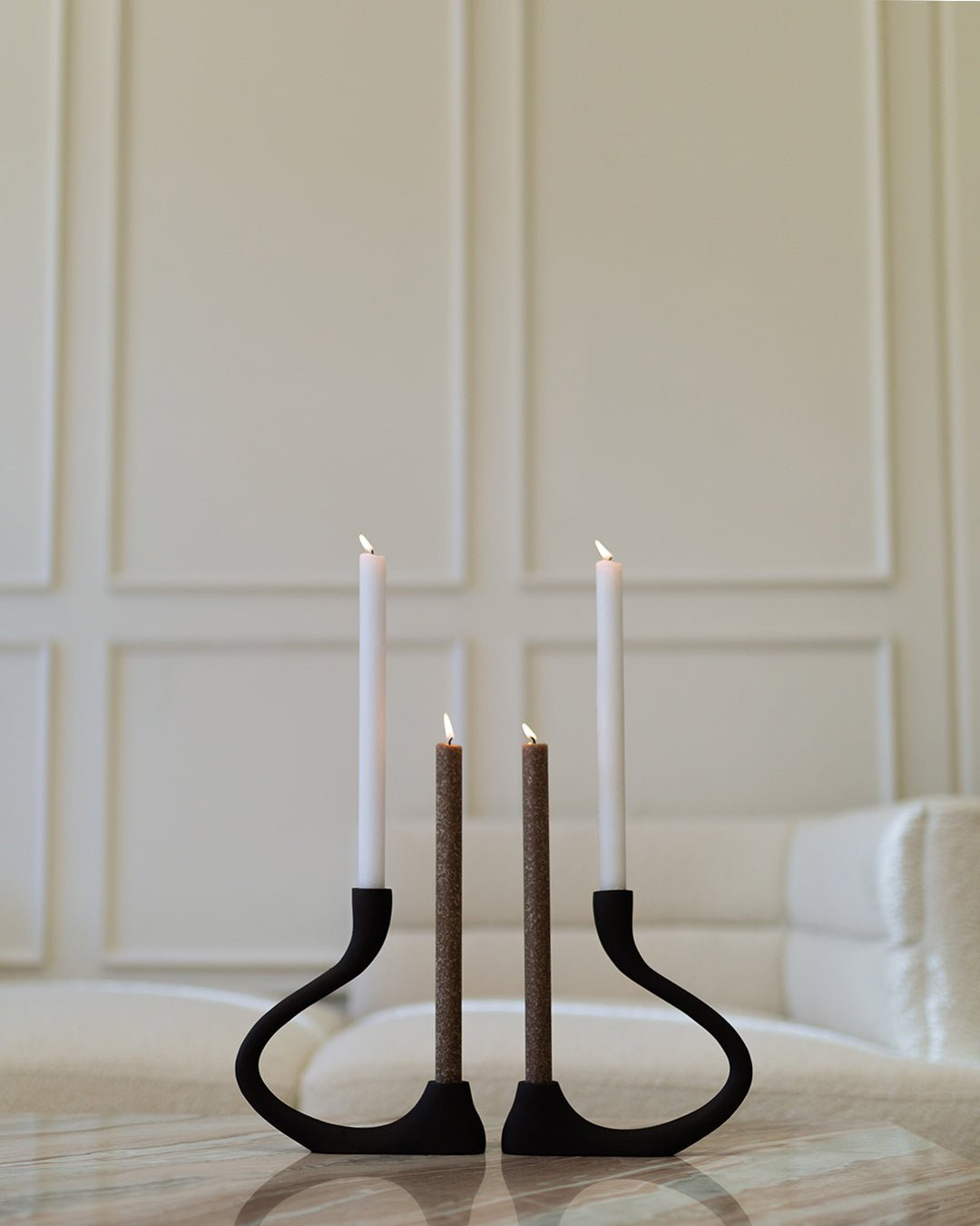 Ebony Muted Candelabra