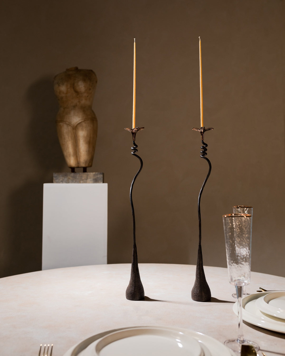 Ferra Lily Candle Holders (Set of 2)