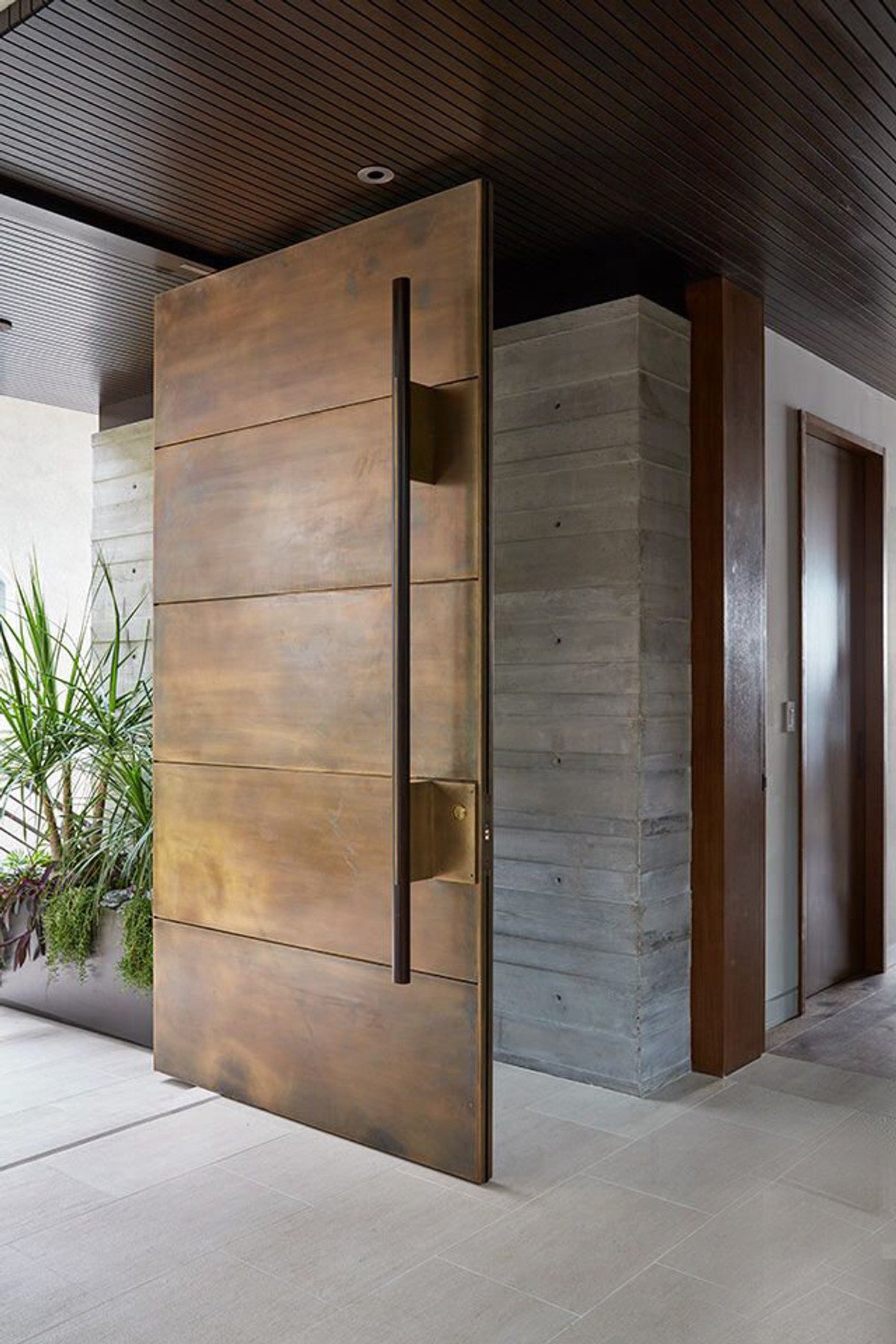The Bronze Stripped Door - Cultheir Custom Metal Doors