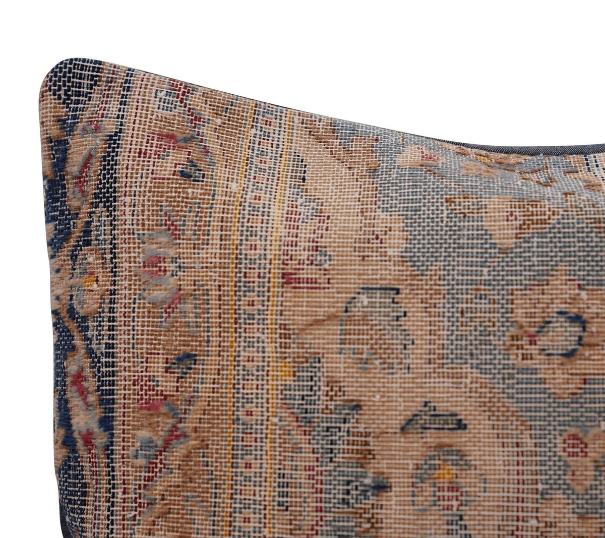 Canvello Antique Handmade Kerman Rug Pillow - 18&quot;x18&quot; - Cultheir