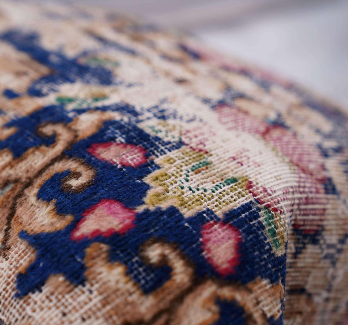 Canvello Antique Handmade Kerman Rug Pillows - 18&quot;x18&quot; - Cultheir