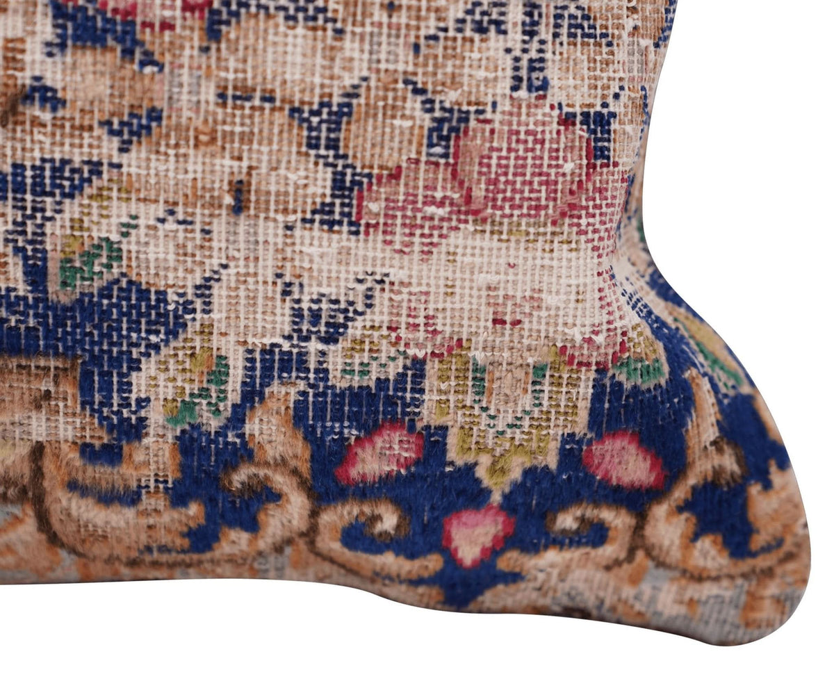 Canvello Antique Handmade Kerman Rug Pillows - 18&quot;x18&quot; - Cultheir
