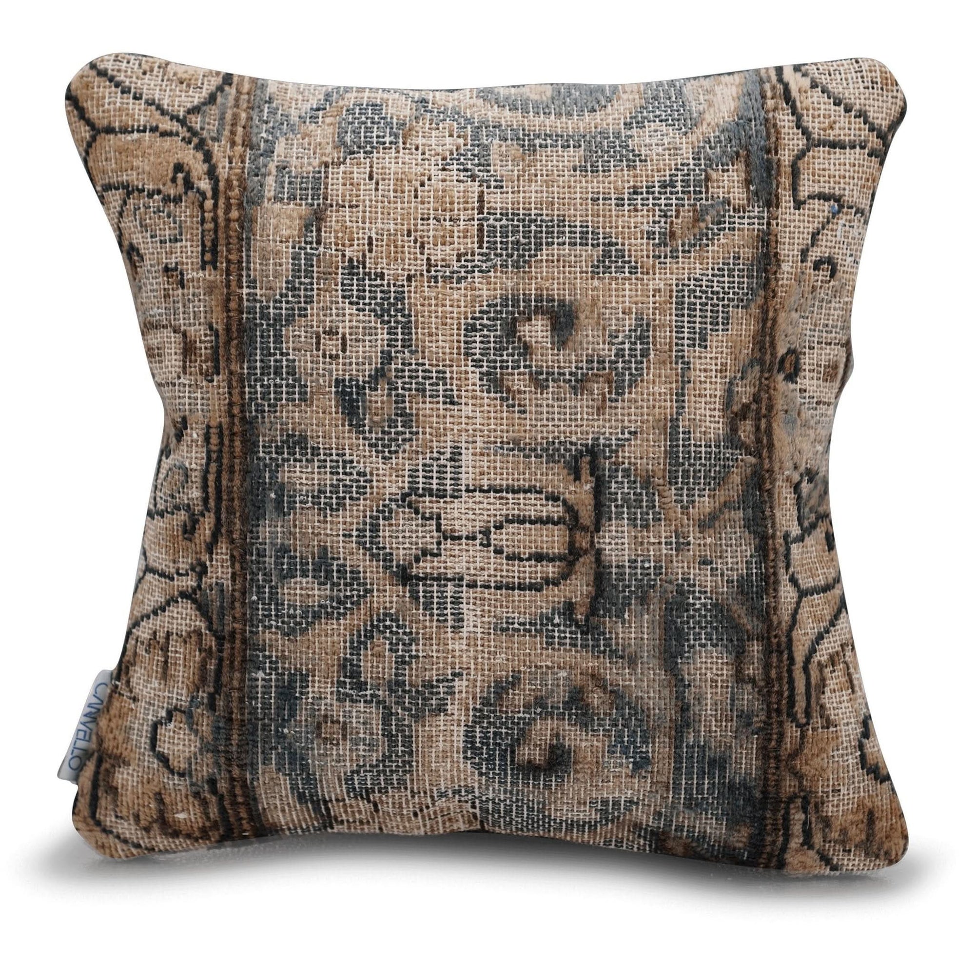 Canvello Antique Light Brown Throw Pillow - 16"x16" - Cultheir