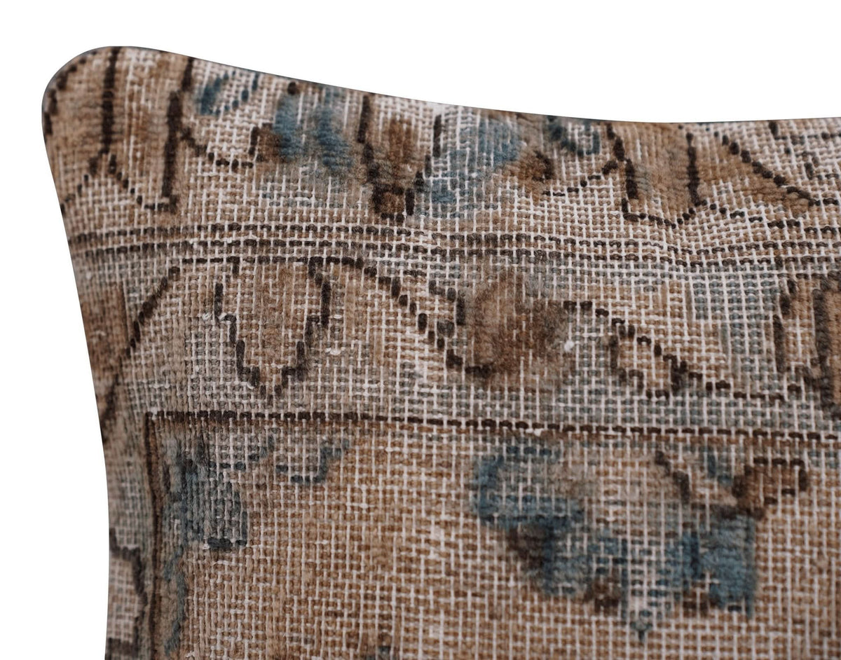 Canvello Antique Rug Brown Cushions For Sofa - 16&quot;x16&quot; - Cultheir