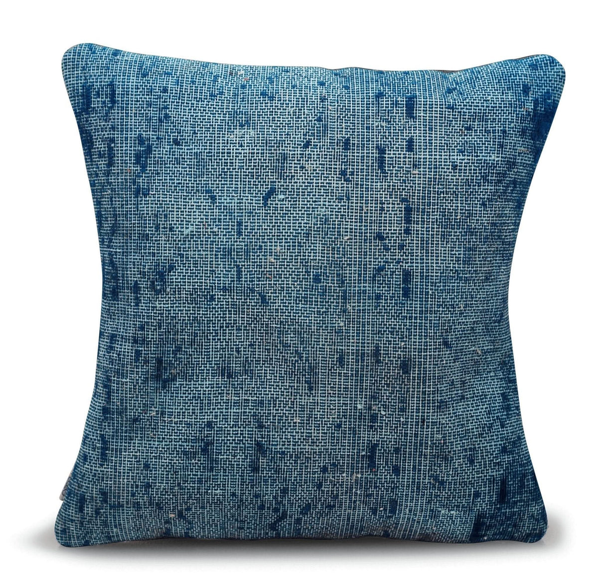 Canvello Antique Rug Dark Blue Throw Pillow - 18&quot;x18&quot; - Cultheir